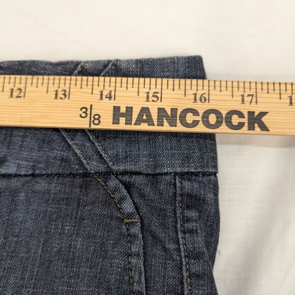 One 5 One Women Mid Rise Slash Pocket Blue Jean Capri Size 12 32X20 - Picture 9 of 14